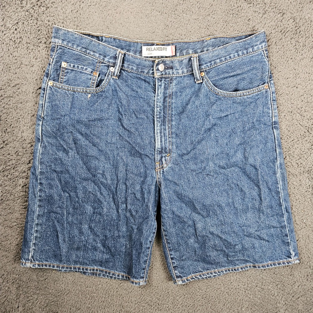 Levis 550 Relaxed Fit Mens Denim Shorts W40 Blue Medium Wash Cotton Jorts